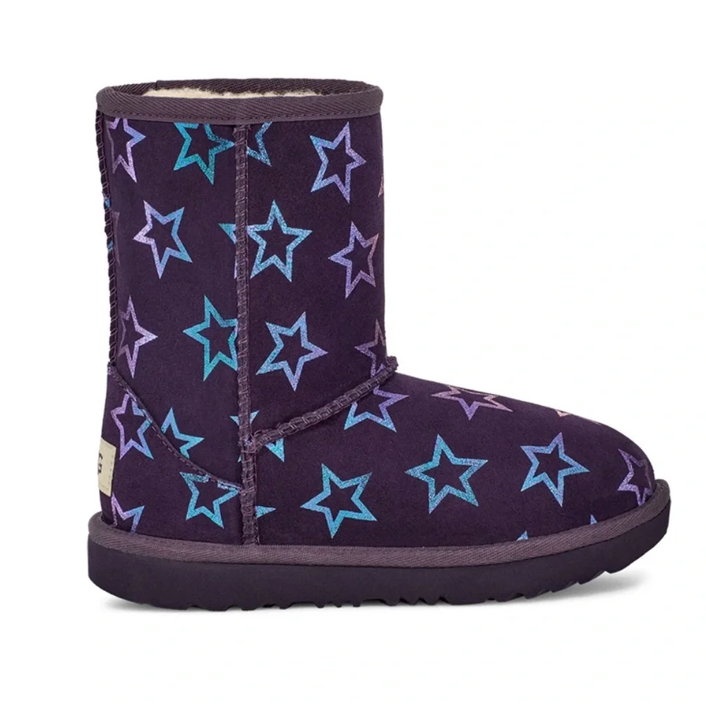 NIB UGG Classic II Iridescent Stars Boots